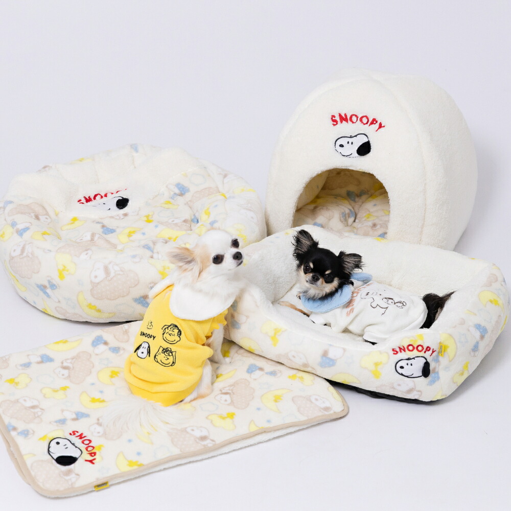 【PEANUTS】ピーナッツSNOOPYスヌーピー曇柄ボアドームベッドペットベッドペットベットブランケットペット用クッション犬用猫用秋冬あったか寝具マットうさぎウサギ猫ベッド犬ベッドかわいい防寒寒さ対策ドーム型