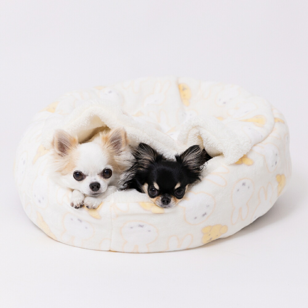 【Miffy】ミッフィー&スナッフィーボアラウンドベッドペットベッドペットベットブランケットペット用クッション犬用猫用秋冬あったか寝具マットうさぎウサギ猫ベッド犬ベッドかわいい防寒寒さ対策