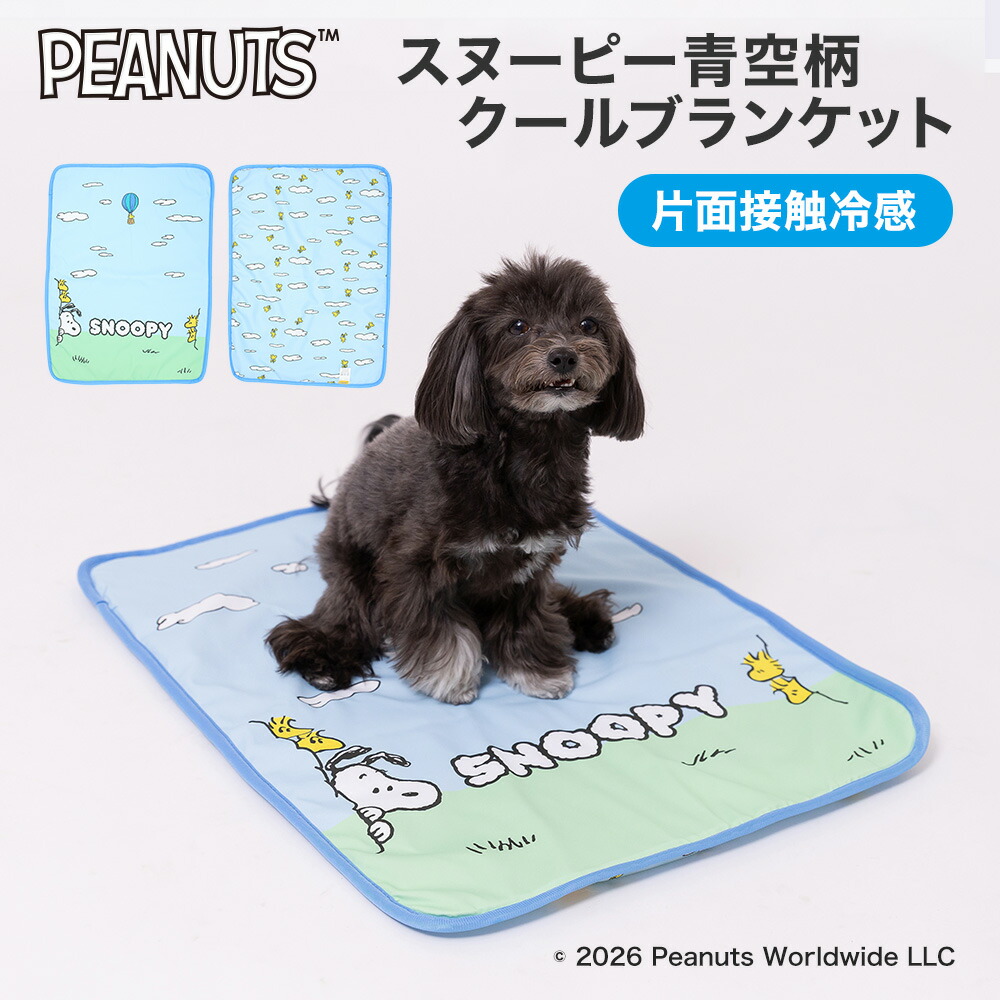 New Product: 【PEANUTS】SNOOPY Blue Sky Pattern Cool Blanket for Dogs and Dogs - Spring/Summer Pet Blanket - Cooling Touch - Pet Supplies, Pet Goods, Pet Cool Blanket
