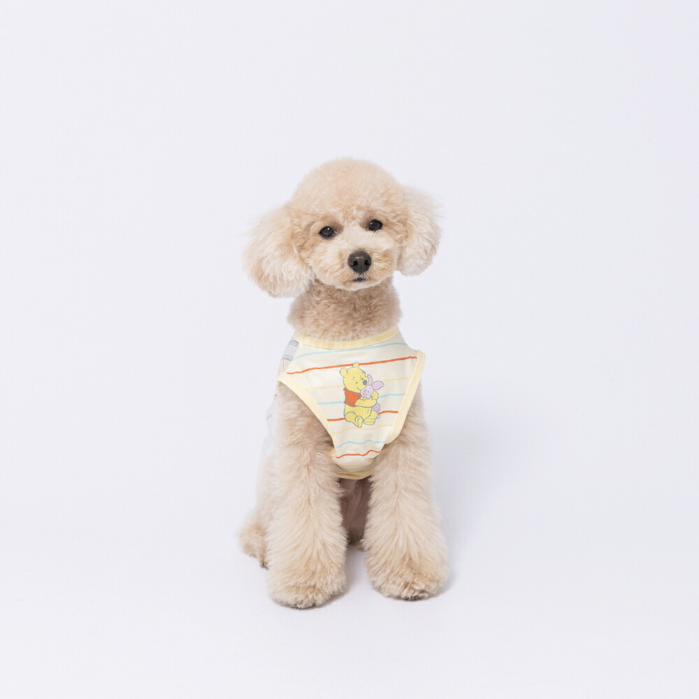 [Buy 3 items and get 10% off with this coupon] New Product [Disney] Disney Winnie the Pooh Overalls Tank Top Dog Clothes Pet Supplies Dog Dog Pet Spring Clothes Summer Clothes Spring/Summer Clothes Dog Wear Pet Wear Miniature Duck Cool Cool
