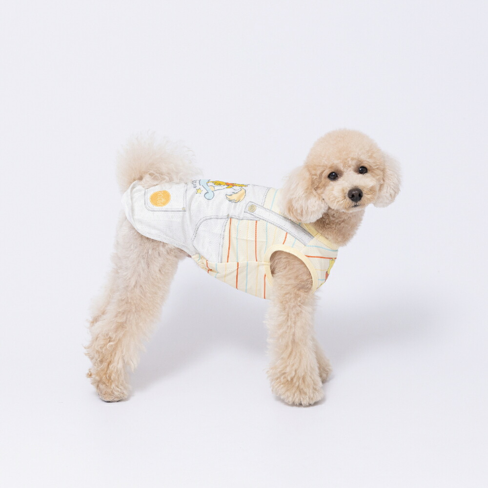 [Buy 3 items and get 10% off with this coupon] New Product [Disney] Disney Winnie the Pooh Overalls Tank Top Dog Clothes Pet Supplies Dog Dog Pet Spring Clothes Summer Clothes Spring/Summer Clothes Dog Wear Pet Wear Miniature Duck Cool Cool
