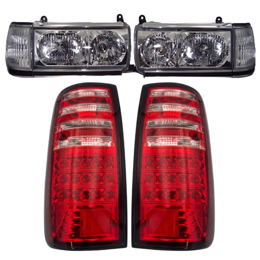 TOYOTA ランクル ランドクルーザー 80系 全年式 ヘッドランプ コーナーライト テールランプ 3点 212-1173PXRDEA4 TY819-J0RE2