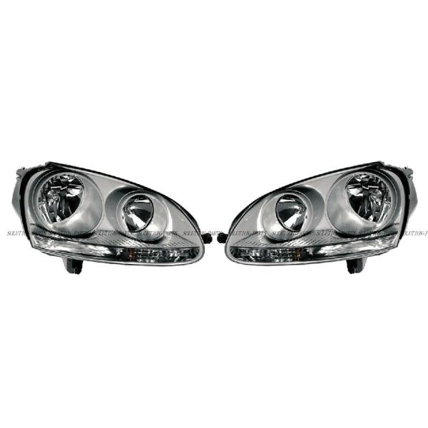 正規純正品 フォルクスワーゲン ハロゲン ヘッドライト 左右 SET VW ゴルフ5 GOLFV 1K6941029Q 1K6941030Q ヘッドランプ ライト ランプ ワーゲン