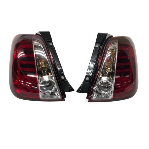 正規優良品 FIAT フィアット 500 アバルト500 前期 LED テールレンズ テールランプ クリア/レッド 左右 テール 391137