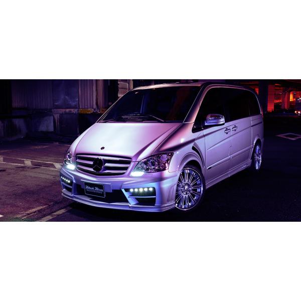 【WALD BlackBison Edtion】 Mercedes-Benz W639 前期 / 後期 Vクラス LEDインサートアダプター V350 3.2 ブラックバイソン ベンツ LED