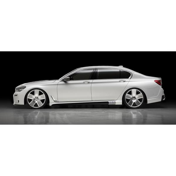 【WALD BLACKBISON】 BMW G12 7シリーズ 2015y~ サイドスポイラー サイドステップ 左右 ロング用 エアロ ブラックバイソン ヴァルド バルド｜アイアンドアール