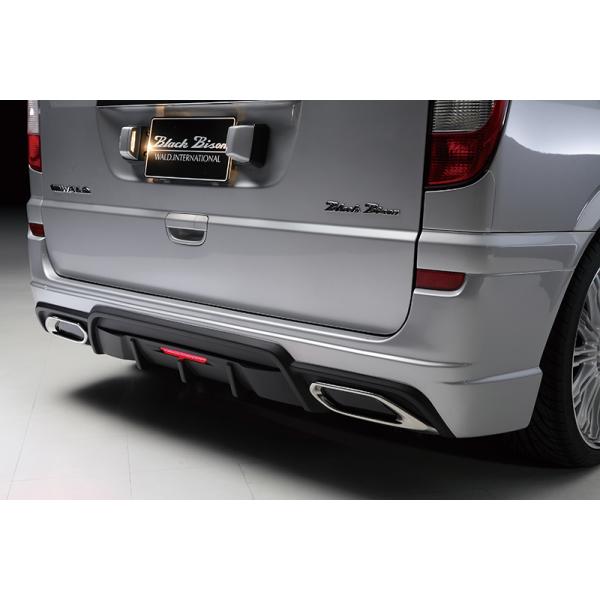 【WALD BlackBison Edtion】 Mercedes-Benz W639 ショート用 Vクラス 12y~ リアバンパースポイラー ブラックバイソン スポイラー ベンツ