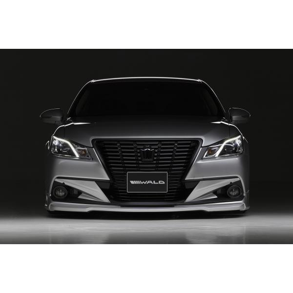 【WALD-SportsLine】 クラウン GRS210 H24.12~H27.9 エアロ 4点キット 「F+S+R+LED」 スポイラー エアロ ハーフ クラウンロイヤル