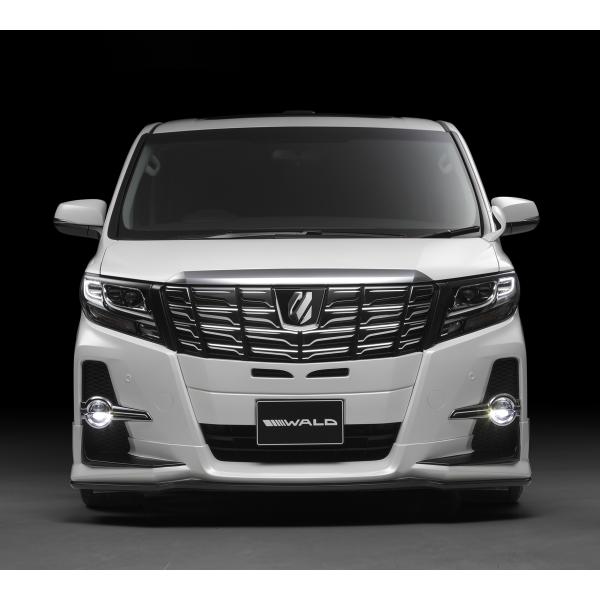 【WALD-SPORTSLINE】 TOYOTA アルファード 30系 H27.1~H29.12 フロント ハーフスポイラー AGH GGH AYH30W S SA SR スポイラー ハーフ