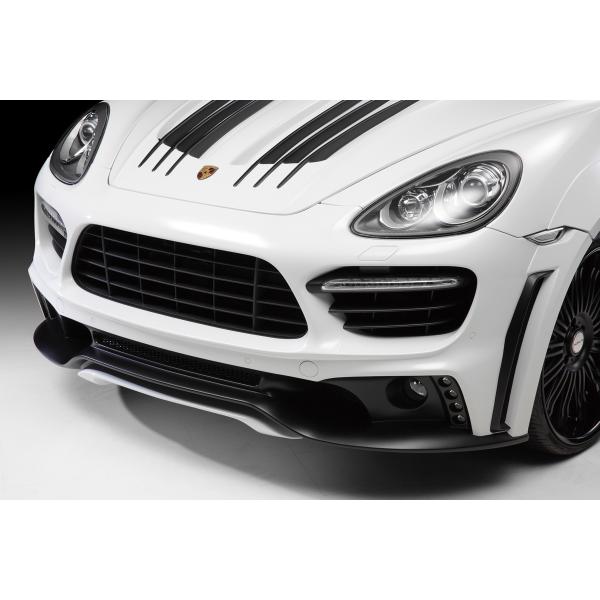 【WALD Black Bison Edition】 PORSCHE 958 -14y Cayenne フロントバンパースポイラー カイエン フロント バンパー エアロ ヴァルド バルド