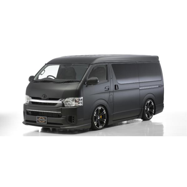 【WALD-Executive Line】 TOYOTA ハイエース レジアスエース H25.12～ 4点キット ワイドロング対応 210系 4型 フロント サイド リア グリル｜アイアンドアール