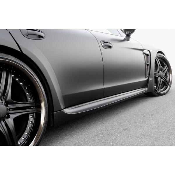 【WALD Sports -Line BlackBison-Edtion】 ポルシェ 09y~14y パナメーラ 970 サイドステップ ブラックバイソン エアロ サイド スポイラー