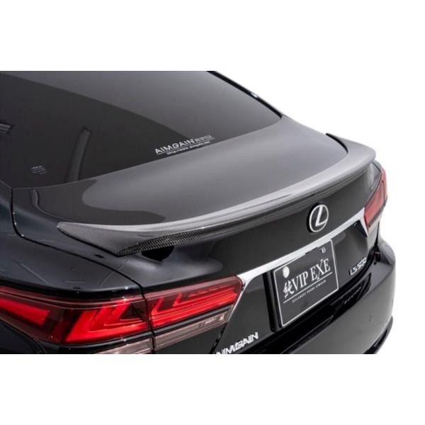 【AIMGAIN】 純VIP EXE LEXUS レクサス 50系 LS 前期 F-SPORT LS500 LS500h トランクスポイラー Type2 FRP製 2017.10- エイムゲイン エアロ
