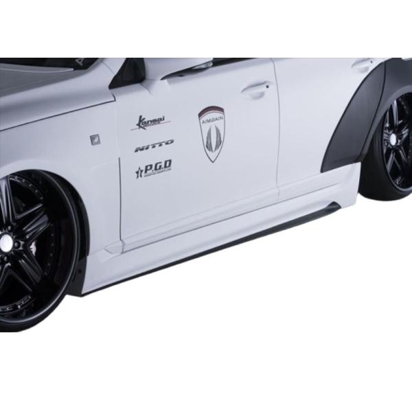 【AIMGAIN】 純VIP GT Type1 LEXUS レクサス 40系 LS 後期 LS460 LS600h F-SPORT サイドステップ 2012.10-2017.10 エイムゲイン サイドスポイラー エアロ