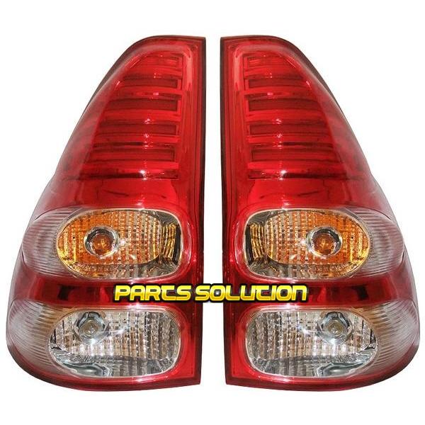 EAGLE製 TOYOTA ランドクルーザー プラド 120系 全年式 LED テールランプ テールライト 左右 クリア/レッド ランクル TY826-B0RE2-V2