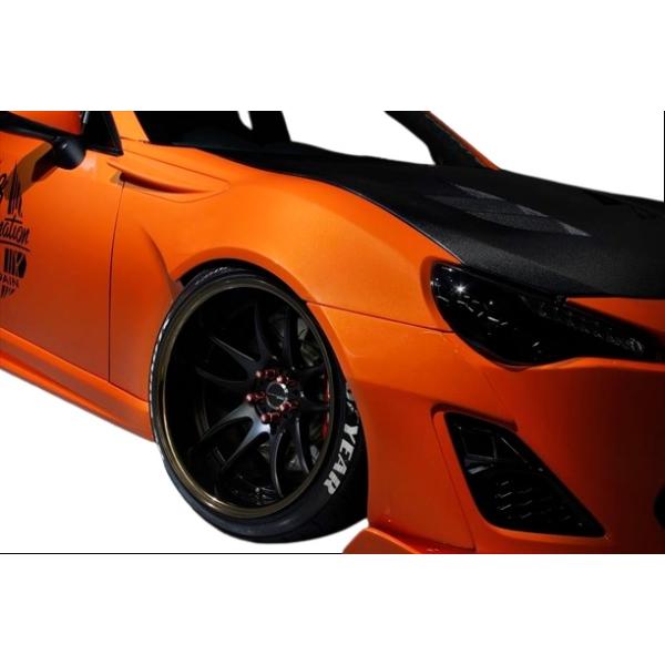 【AIMGAIN】 GT 前期 トヨタ 86 SCION FR-S フロントオーバーフェンダー 4ピース 50mm ワイド 交換タイプ エアロ フェンダー エイムゲイン|アイアンドアール