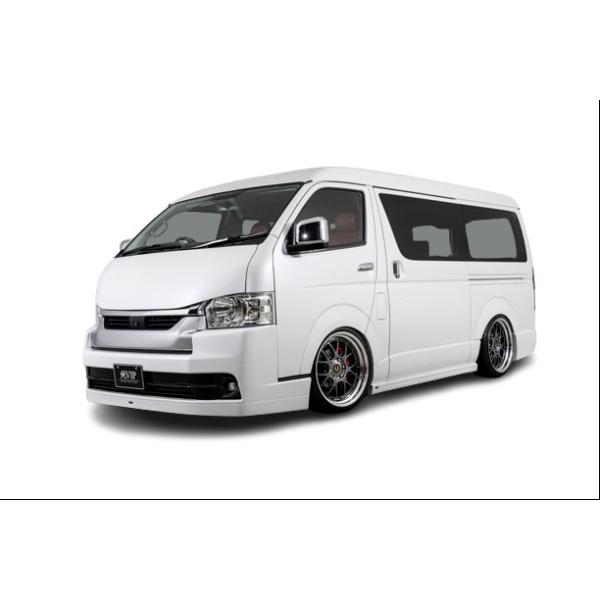 【AIMGAIN】 純VIP トヨタ 200 ハイエース ワイド ミドルルーフ 4・5・6・7型 フロントバンパースポイラー バンパー スポイラー エイムゲイン｜アイアンドアール