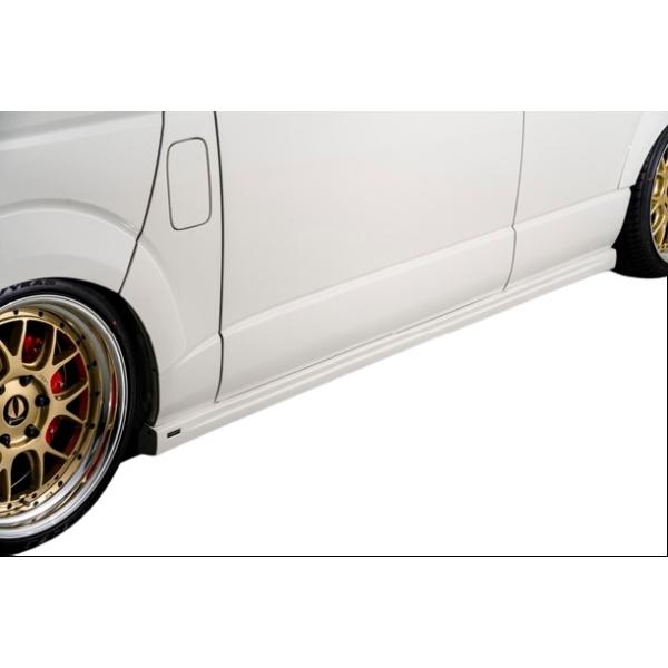 【AIMGAIN】 純VIP トヨタ 200 ハイエース ワイド スーパーロング 4・5・6・7型 サイドステップ サイドスポイラー エイムゲイン｜アイアンドアール
