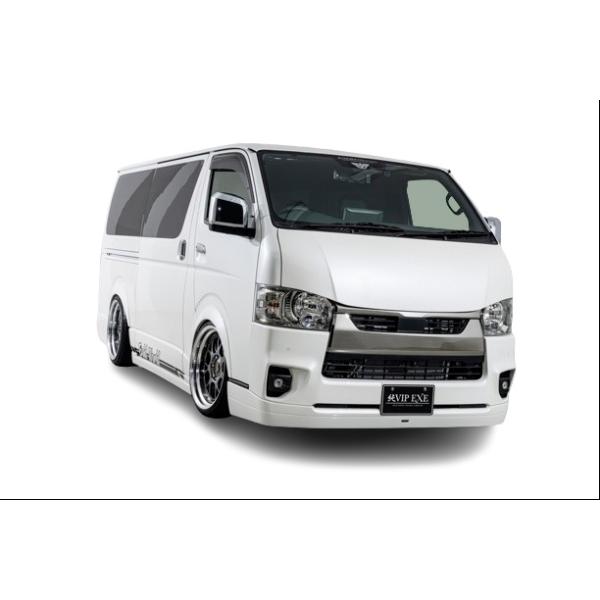 【AIMGAIN】 純VIP EXE トヨタ 200 ハイエース ナロー ハーフタイプ 4・5・6・7型 フルキット 3セット 3点 スポイラー エイムゲイン|アイアンドアール