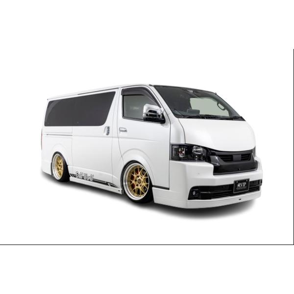 【AIMGAIN】 純VIP トヨタ 200 ハイエース ナロー バンパータイプ 4・5・6・7型 フルキット 4セット 4点 スポイラー エイムゲイン