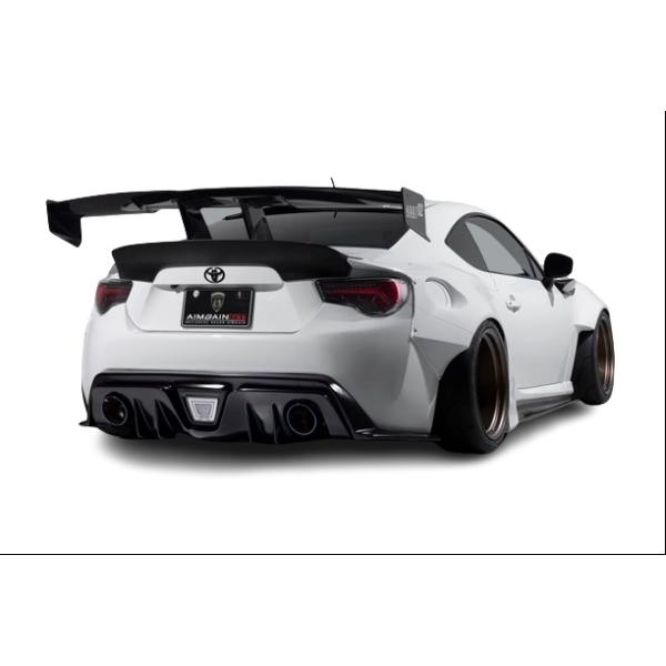 【AIMGAIN】 GT4 トヨタ 86 ZN6 前期/後期 ワイドフェンダーVer リアバンパー バックフォグ＆バックランプ別売 ハチロク エイムゲイン