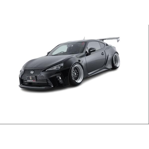 【AIMGAIN】 GT-F トヨタ 86 スバル BRZ 前期/後期 ワイドフェンダーVer ZN6 フロントバンパー アンダーリップ ナンバーベース ハチロク エイムゲイン