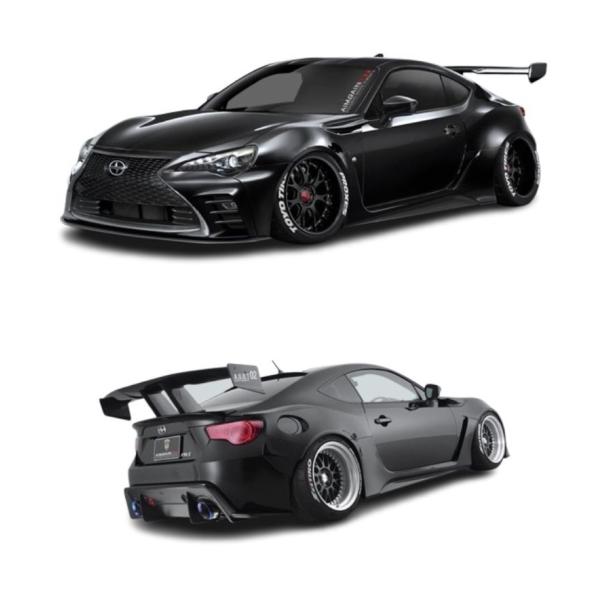 AIMGAIN GT-F SUBARU スバル BRZ ZD6 ZC6 前期 後期 フルキット 9点 ワイドフェンダー Ver エイムゲイン エアロセット エアロキット フルエアロ エアロ パーツ|アイアンドアール