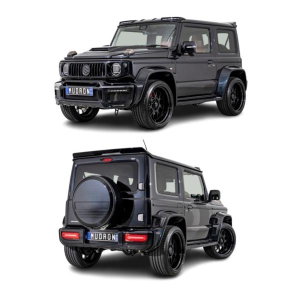 AIMGAIN MUDRON GT SUZUKI スズキ JIMNY SIERRA ジムニーシエラ JB74W フルキット 3点 ノーマルフェンダー Ver エイムゲイン エアロセット フル エアロ パーツ｜アイアンドアール 162,200円