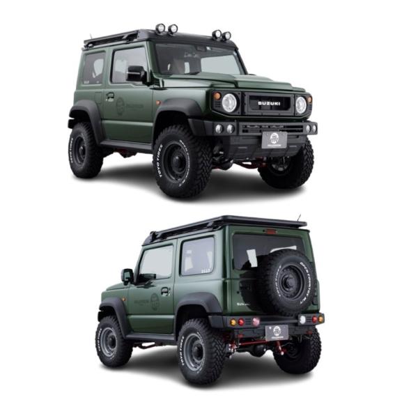AIMGAIN MUDRON ADVENTURE ARMY SUZUKI スズキ JIMNY SIERRA ジムニーシエラ JB74W フルキット 5点 エイムゲイン エアロセット エアロセット フル エアロ パーツ|アイアンドアール