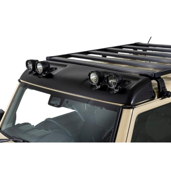 AIMGAIN MUDRON ADVENTURE CLASSIC SUZUKI スズキ JIMNY SIERRA ジムニーシエラ JB74W クワッドフロントルーフ エイムゲイン ルーフスポイラー エアロ パーツ|アイアンドアール