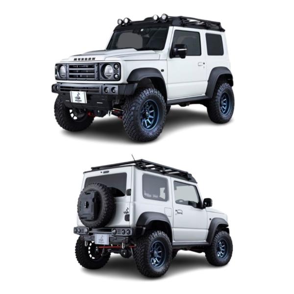 AIMGAIN MUDRON ADVENTURE DEFENDER SUZUKI スズキ JIMNY SIERRA ジムニーシエラ JB74W フルキット 2点 エイムゲイン エアロセット エアロキット エアロ パーツ