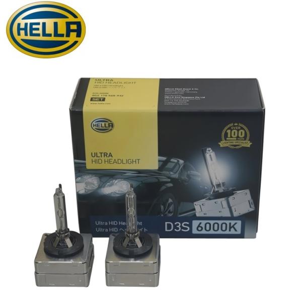 正規HELLA社製 高品質 D3S 6000K 純正交換用 HIDバルブ HIDバーナー 2個 左右 セット 8GS178560932 ヘッドライト HID バルブ