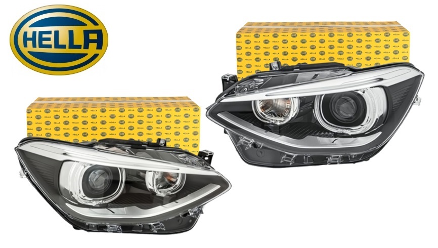 正規純正OEM BMW 1シリーズ F20 F21 116i 120i 125i M135i 前期 左右 セット SET バイキセノン ヘッドライト ヘッドランプ 63117296911 63117296912