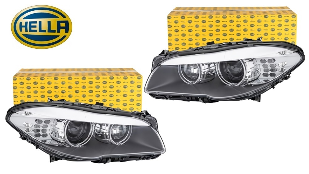 正規純正OEM BMW 5シリーズ F10 F11 前期 530d 530i 535d 535i 550i Hybrid5 M5 左右 セット SET バイキセノン ヘッドランプ ヘッドライト 63117271905 63117271906