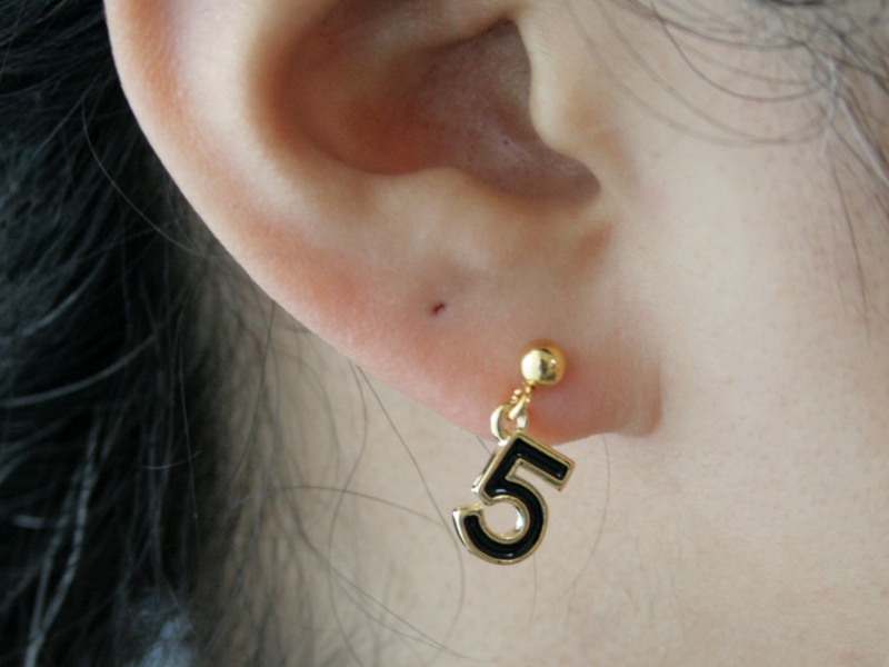 14g Cartilage Gold 5 Body Piercing Cartilage Pierced Earrings Ear Pierced Earrings One Ear Pierced Earrings
