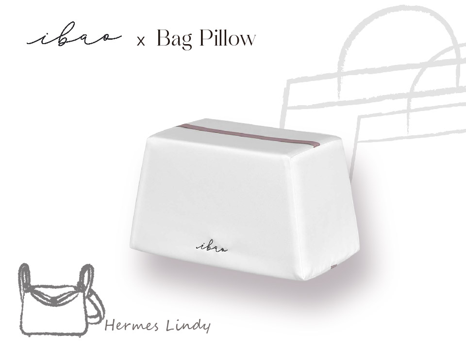 ibaoバッグピロー エルメス リンディ専用/型崩れ防止クッション/ハンドメイド 安心の完全自社開発素材 洗える 色移りしない 形状記憶 低反発 竹炭消臭素材 ブランドバッグ 保存 台形バッグ対応 2way ショルダーバッグ ハンドバッグ ミニバッグ バッグシェイパー バッグ保管|ibao公式店