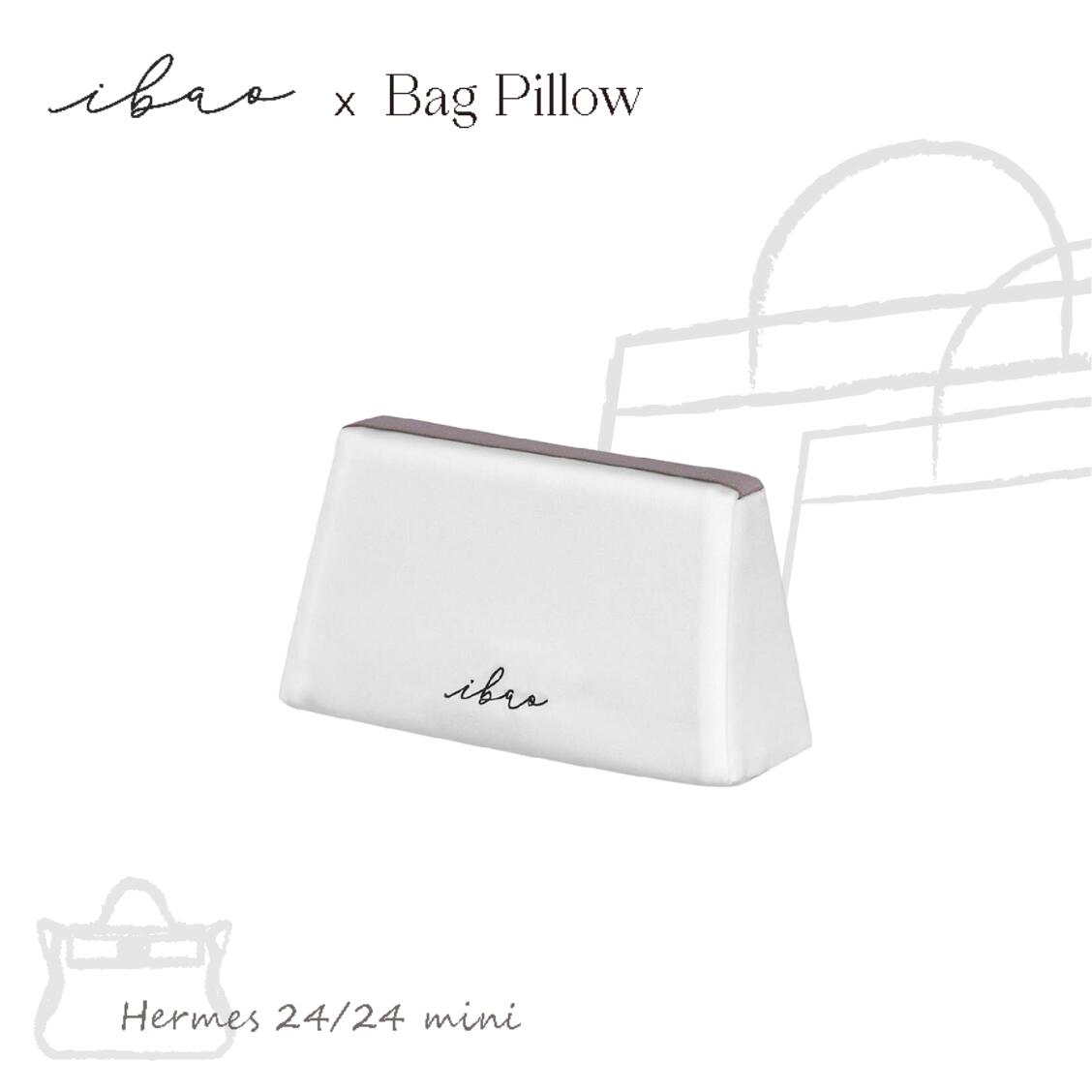 ibaoバッグピロー エルメス 24/24専用/型崩れ防止クッション/ハンドメイド 安心の完全自社開発素材 洗える 色移りしない 形状記憶 低反発 竹炭消臭素材 ブランドバッグ 保存 ハンドバッグ専用 バッグシェイパー バッグキーパー 保存用クッション バッグ保管 型崩れ対策|ibao公式店
