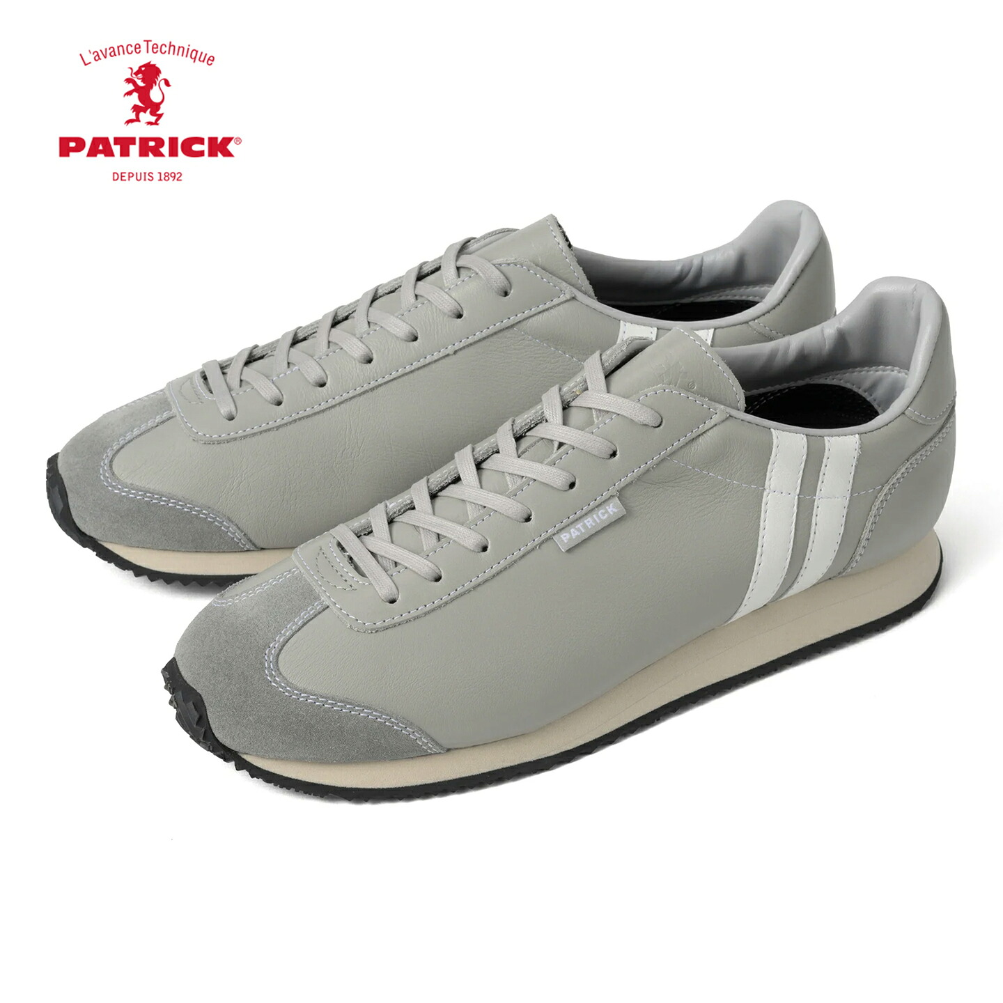 ■ PATRICK パトリック 507564 gray 薄墨色 NEVADA+ ネバダつけ加える  座布団性 人並み外れた なめし革 窈窕たる ステアレザー 全能 心ゆかしい 撥水製作 実用性 心地好い 艶 レディース【置き目品】