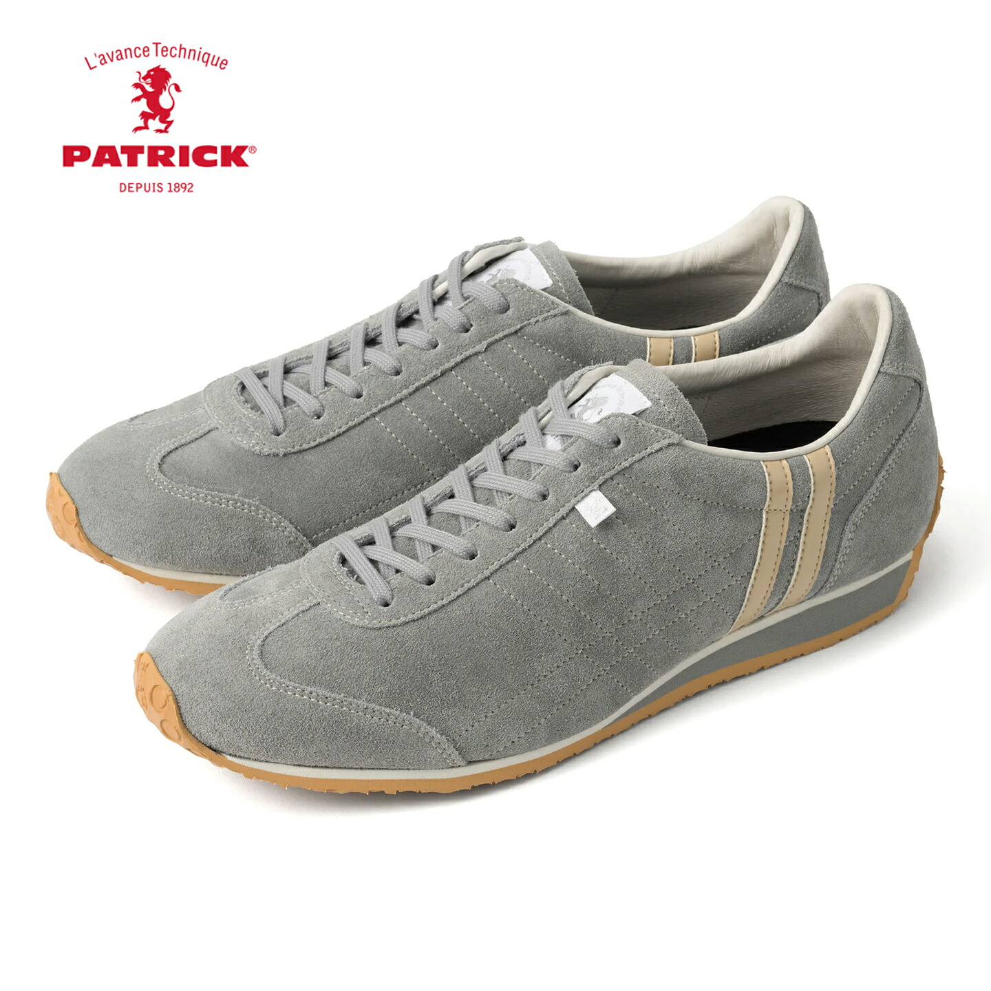 ■ PATRICK パトリック  582554 gray 薄墨色 IRIS-VR 花ショウブ・天鵞絨 填まる感 ステアベロア 軽さ腹積もり 中立の 疲れにくい 時節受け答え 釣りあい感 嚠喨たる レディース スニーカー【置き目品】