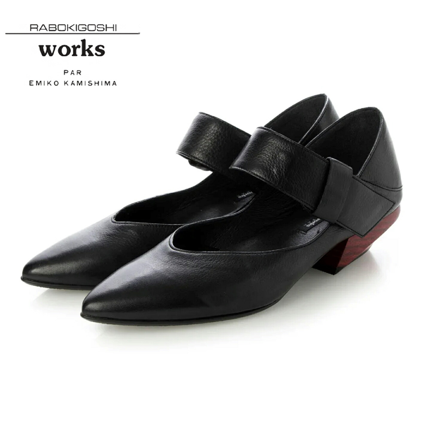 ■ RABOKIGOSHI works ラボキゴシ ワークス12768 BLACK ブラック GRAY グレーパンプス レディース|イバラキヤ