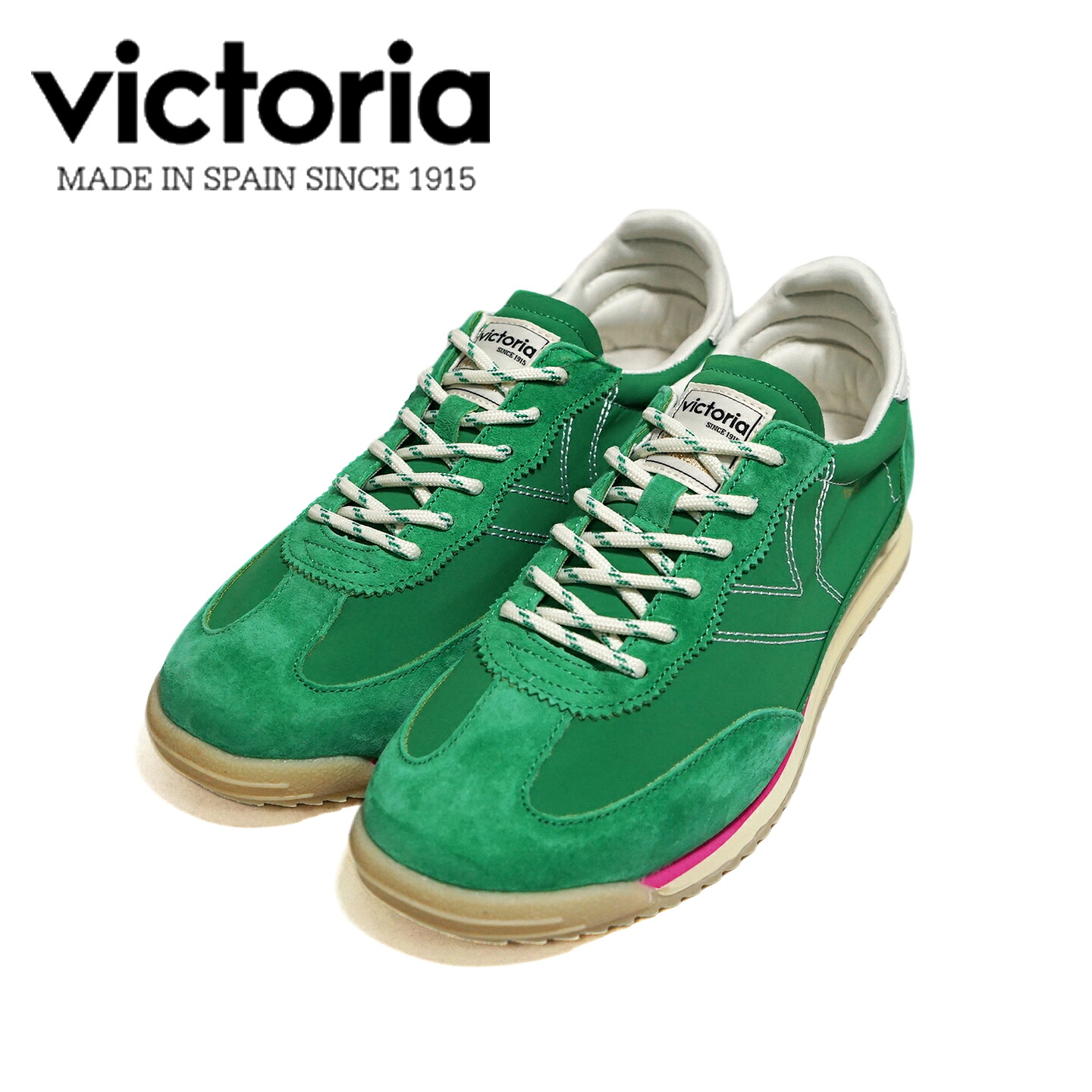 【NewArrivals】victoria ヴィクトリア VERDE GREEN 緑であること SATURNO NYLON \u0026 DAIM 靴 レディース スニーカー 【26ss】【置き目取りまわし品】