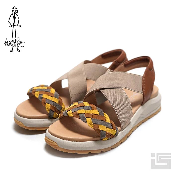 ■ あしながおじさん2410163 Brown/C ブラウンコンビフットベッドメッシュサンダル 24ss【正規取扱店】｜イバラキヤ 11,803円