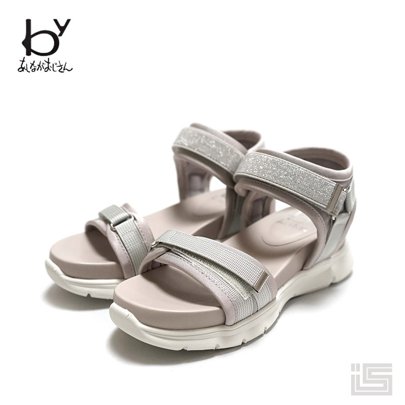 ■ BYあしなが伯父･叔父8750433 Grey 薄墨色軽さ│踵運動競技サンダル 24ss【定め事取りまわし店】