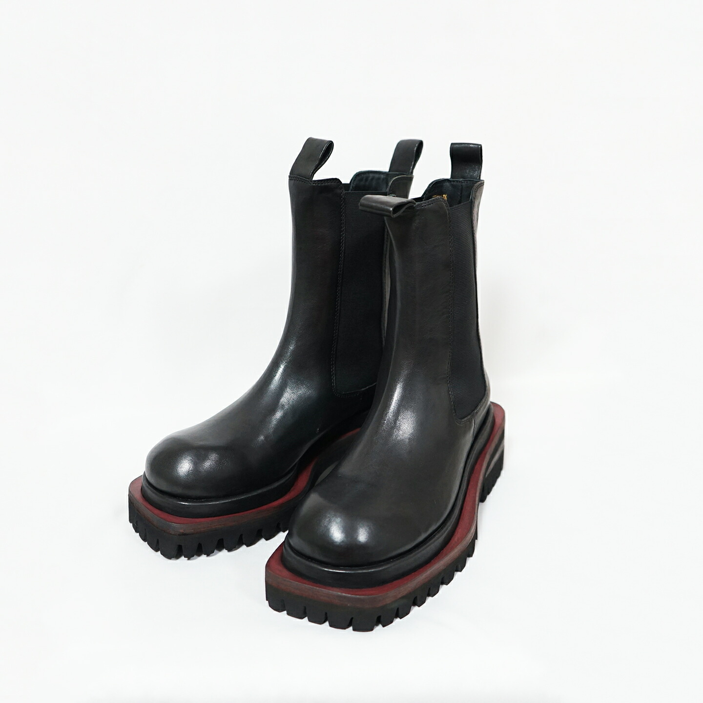 【MANA マナ】サイドゴアブーツ チェルシーブーツ 38 本革 極美品 送料無料】MANA マナ ブーツ ショート サイドゴア 厚底 靴 518029