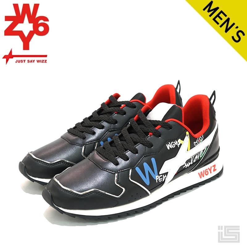 ◆ W6YZ ウィズ JUST SAY WIZZ JET-1A70/ BLACK-LP 一般受け続きものJET-Mを軍事基地に「LOVE \u0026 PEACE」の申したてを込めた人並み外れたなひな形 Japan Limited Model 日本押さえるひな形 メンズローカットモデル イタリア共和国ブランド名【24aw】