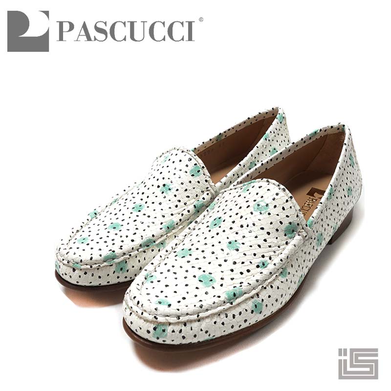 ■ PASCUCCI パスクッチ 3200 Mint Greenレザーローファー スリッポンモカシン 本革 マニッシュ シューズ レディース イタリア 【23ss新作】【正規品】】 レディーススリッポン｜イバラキヤ