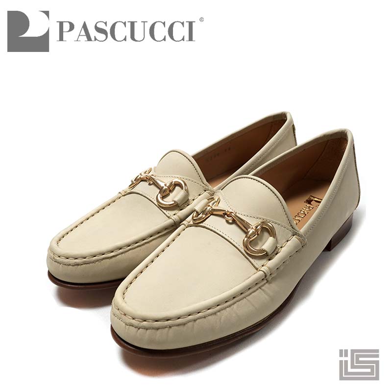 ■ PASCUCCI パスクッチ 3238-2023 Greyビットローファー 本革 マニッシュ スリッポン モカシン 坦々たる レディース イタリア共和国 【23ss新作】【定まり品】 レディーススリッポン