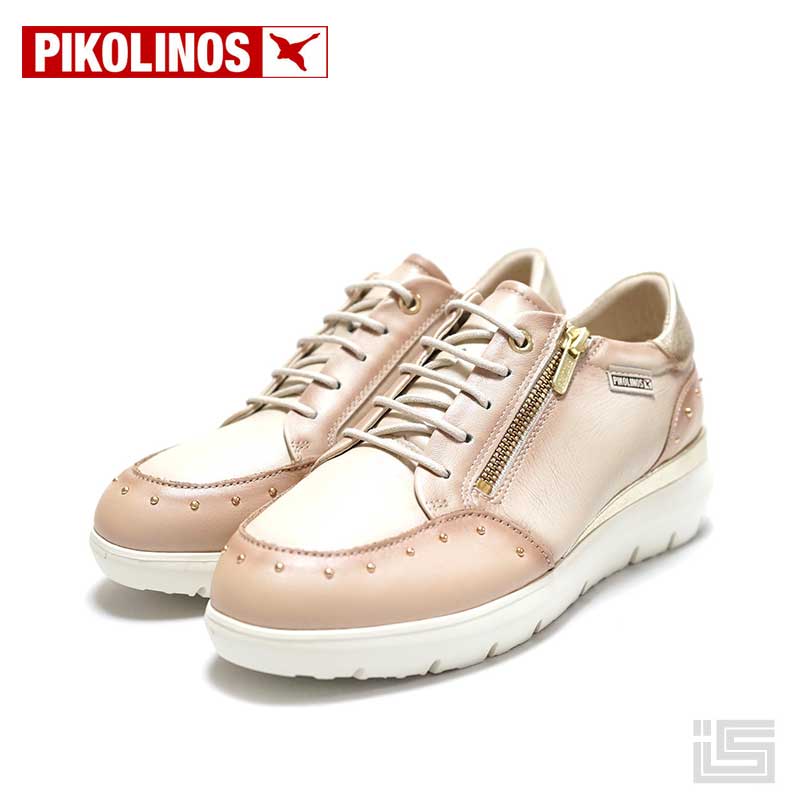 ◆ PIKOLINOS ピコリノス W2A-6596C1 Ivory 象牙色 スニーカー レディースシューズ エスパニアブランド名  【定め事取りまわし品】 【24aw】