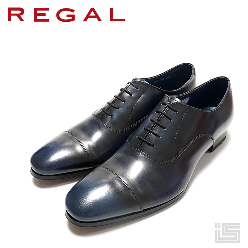 REGAL シェルコードバン 内羽根ストレートチップ 美品】REGAL リーガル ストレートチップ（26.5）革靴 内羽根