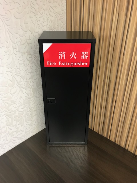 楽天市場】大東製作所 消火器設置台 DS-1000BL-GR 黒御影調 Ｌ型ロングタイプ 消火器ボックス : ＩＢＥＬＬ アイベル